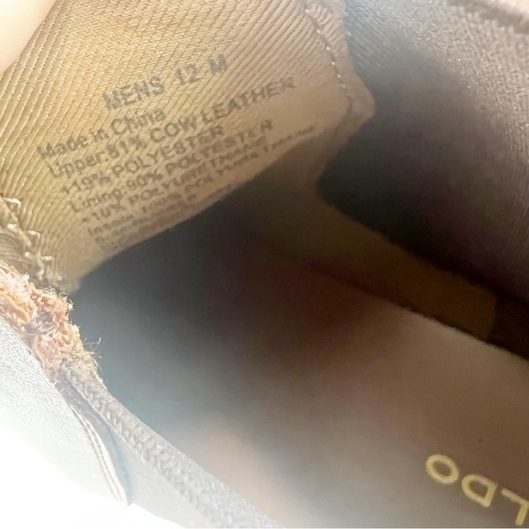 Aldo Chelsea Men's Boot Cognac Smooth Leather New Size 12 - Picture 9 of 10